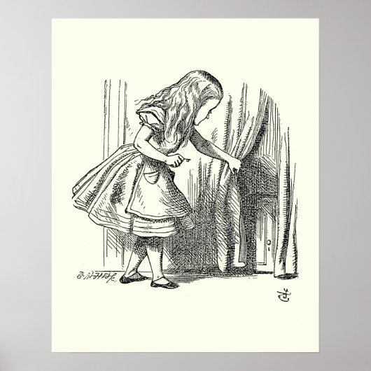 Sjabloon Alice Op zoek naar de deur Poster (Voorkant)