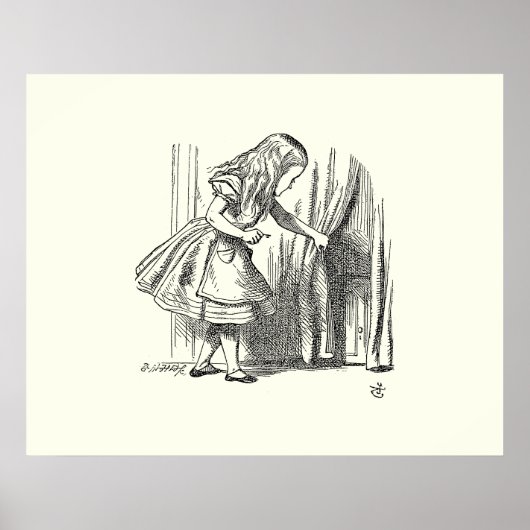 Sjabloon Alice Op zoek naar de deur Poster (Voorkant)