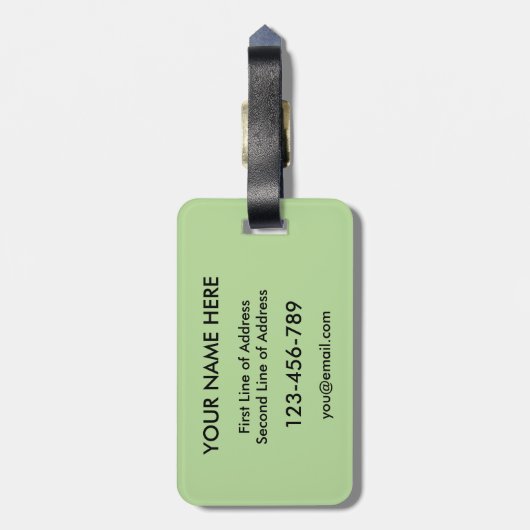 Sjabloon Amerikaans-Hongaarse Bagagelabel (Achterkant verticaal)