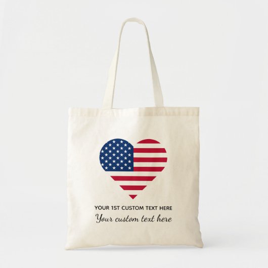 Sjabloon Amerikaanse Canvas tas (Voorkant)