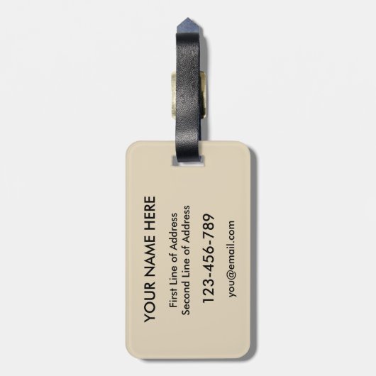 Sjabloon Amerikaanse Cornish Roots Bagagelabel (Achterkant verticaal)