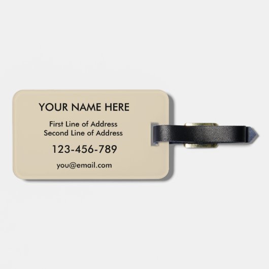 Sjabloon Amerikaanse Cornish Roots Bagagelabel (Achterkant horizontaal)