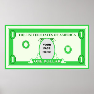 Sjabloon Amerikaanse dollar Poster