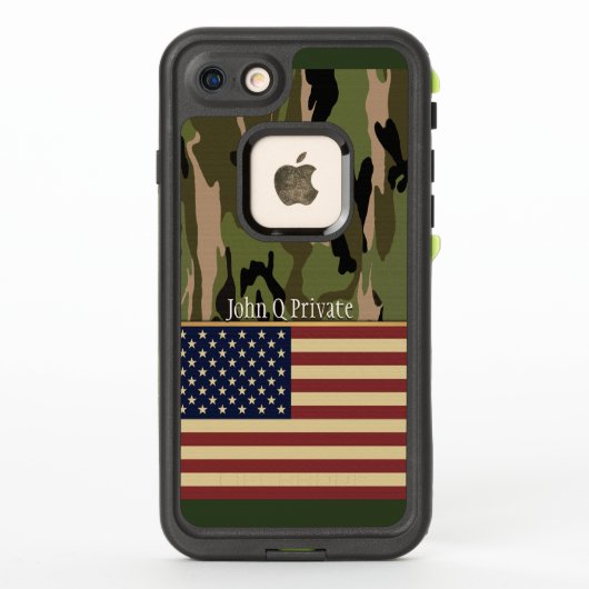 SJABLOON Amerikaanse vlag Camo Name (Achterkant)