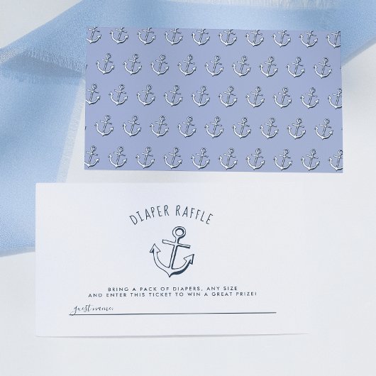 Sjabloon Anker Baby Shower Luiers Raffle