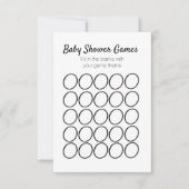 Sjabloon baby shower game (Voorkant)