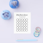Sjabloon baby shower game flyer (Enkel)