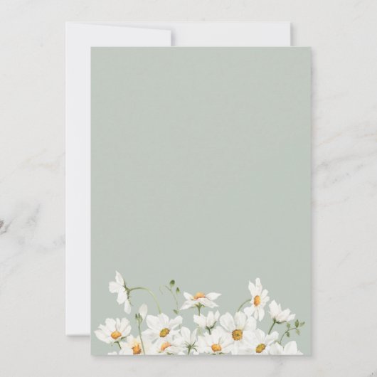 SJABLOON Baby shower Kaart (Achterkant)