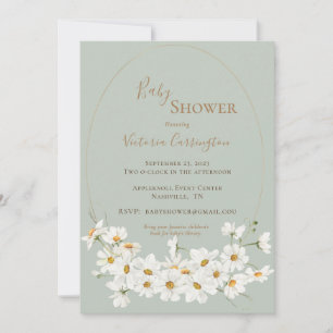 SJABLOON Baby shower Kaart