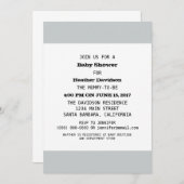 Sjabloon baby shower partij kaart (Voorkant / Achterkant)