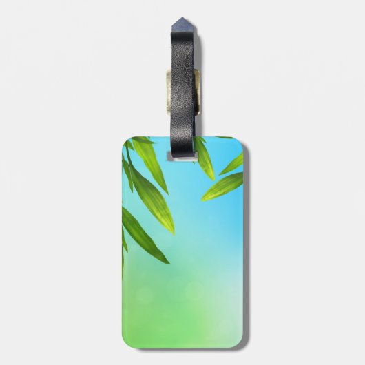 Sjabloon bagageetiket bagagelabel (Achterkant verticaal)