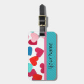 Sjabloon Bagagelabel hart (Voorkant verticaal)