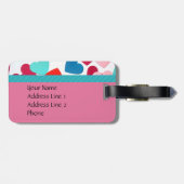 Sjabloon Bagagelabel hart (Achterkant horizontaal)