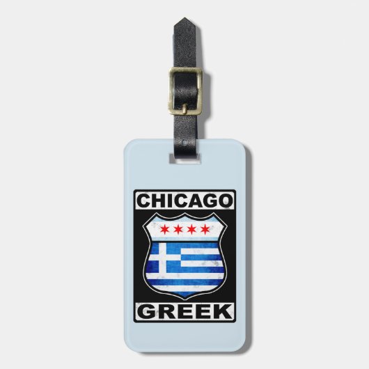 Sjabloon Bagagelabel in Chicago (Voorkant verticaal)