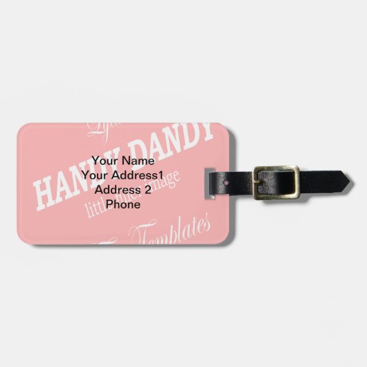 sjabloon Bagagelabel - Keep (Voorkant horizontaal)