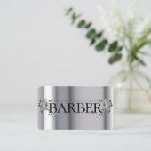 sjabloon barber visitekaartje (Staand voorkant)