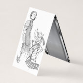 Sjabloon barber visitekaartje (Achterkant)