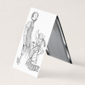 Sjabloon barber visitekaartje (Voorkant)