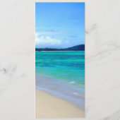 Sjabloon Beach Wedding Menu (Achterkant)