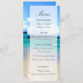 Sjabloon Beach Wedding Menu (Voorkant / Achterkant)