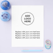 Sjabloon Bedrijfs Logo brochure (Enkel)