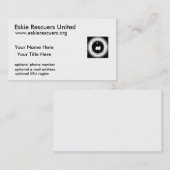 Sjabloon bedrijfskaart ERU Visitekaartje (Voorkant / Achterkant)