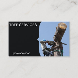 Sjabloon bedrijfskaart voor boomservice visitekaartje