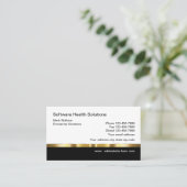 Sjabloon bedrijfskaart voor Classy Health Theme Visitekaartje (Staand voorkant)