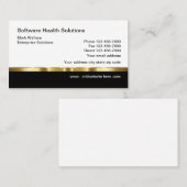 Sjabloon bedrijfskaart voor Classy Health Theme Visitekaartje (Voorkant / Achterkant)