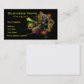 Sjabloon bedrijfskaart voor feesttijd visitekaartje (Voorkant / Achterkant)