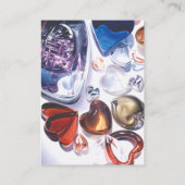 Sjabloon bedrijfskaart voor glashart Waterverf Visitekaartje (Achterkant)