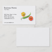 Sjabloon bedrijfskaart voor groenten visitekaartje (Voorkant / Achterkant)