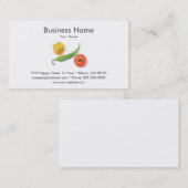 Sjabloon bedrijfskaart voor groenten visitekaartje (Voorkant / Achterkant)