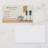 Sjabloon bedrijfskaart voor naaitijd visitekaartje (Voorkant / Achterkant)