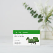 Sjabloon bedrijfskaarten voor services met boomstr visitekaartje (Staand voorkant)