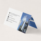 Sjabloon Bedrijfsoverzicht Visitekaartje (Achterkant)