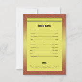 Sjabloon begrafenisprogramma kaart (Achterkant)