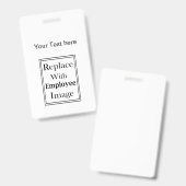 Sjabloon begrotingspersoneel badge (Voor- en achterkant)