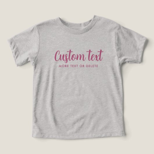 Sjabloon Bella+Canvas Tri-blend Babygrijs & Roze (Design voorkant)