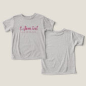 Sjabloon Bella+Canvas Tri-blend Babygrijs & Roze (Ontwerp Voorkant & Achterkant)