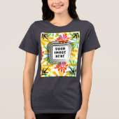 Sjabloon Bella + Canvas Vrouwen Tri-blend T Shirt (Voorkant)