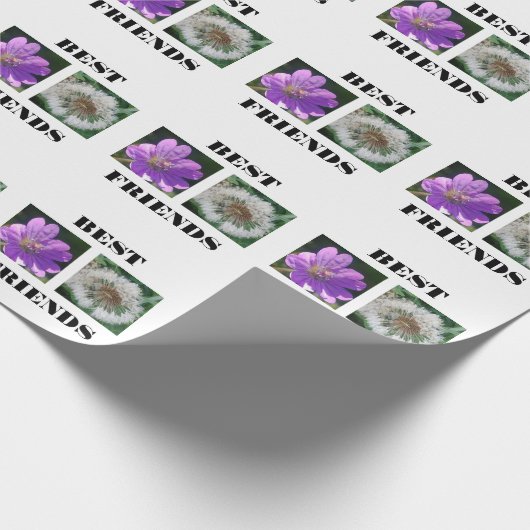 Sjabloon beste vrienden Afbeelding Cadeaupapier (Hoek)