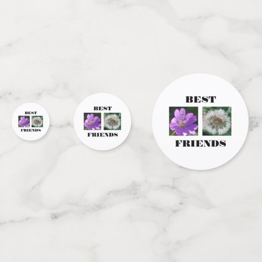 Sjabloon beste vrienden Afbeelding Confetti (Voorkanten)