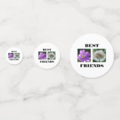 Sjabloon beste vrienden Afbeelding Confetti (Achterkanten)