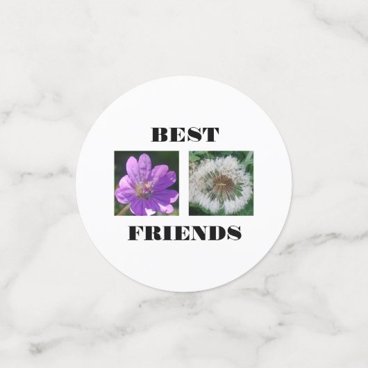 Sjabloon beste vrienden Afbeelding Confetti (Kleine voorkant)