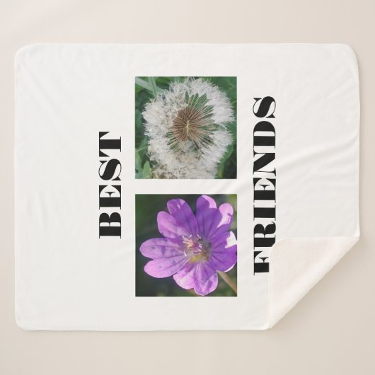 Sjabloon beste vrienden Afbeelding" Sherpa Deken (Voorkant (horizontaal))