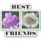 Sjabloon beste vrienden Afbeelding Sticker (Voorkant)