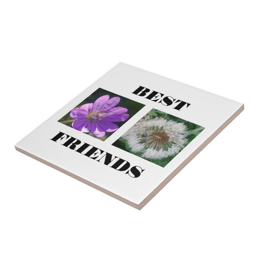 Sjabloon beste vrienden Afbeelding Tegeltje (Zijkant)