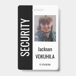 Sjabloon Beveiligingsfoto-Logo zwart-wit Badge