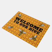 Sjabloon bijenkorven deurmat (Schuin)